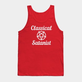 Classical Satanist with Inverted Pentagram Tank Top